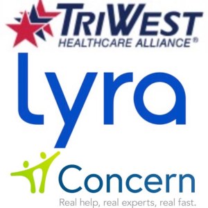 Lyra, TriWest CCN VA, TriWest TriCare, Concern 1st Responder EAP